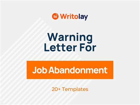job abandonment warning letter sample  templates writolay