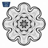 Coloring Medallion Antistress sketch template