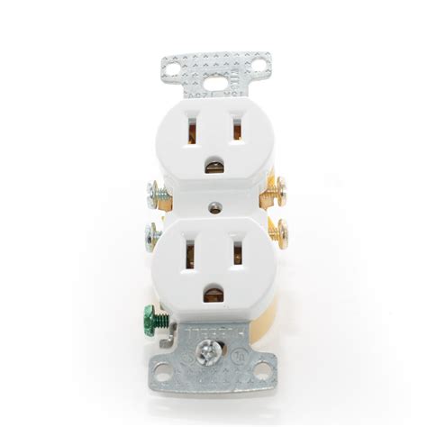 duplex receptacle   white tremtech electrical systems