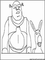 Coloring Shrek Pages Donkey Color Page1 Fun Colouring Print Popular sketch template