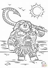 Coloring Pages Moana Popular sketch template