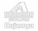 Coloring Pages Diamondbacks Mlb Arizona Baseball Logo Sport Printable Info sketch template