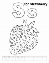 Strawberry Coloring Pages Fruit Strawberries Kids Color Fruits Handwriting Practice Worksheets Drawing Printable Ripe Obst Big Hungry Bear Malvorlagen Kita sketch template
