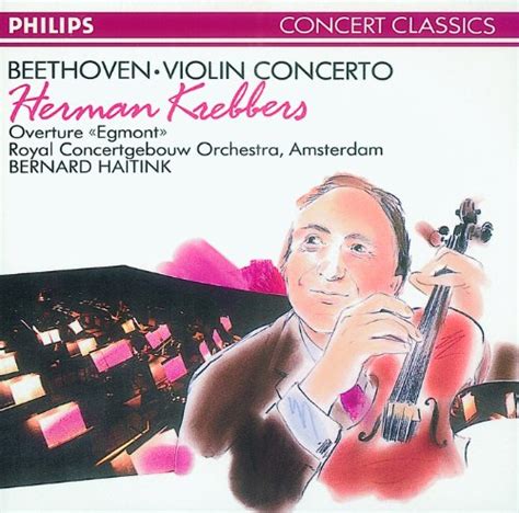 beethoven violin concerto egmont overture de herman krebbers and royal