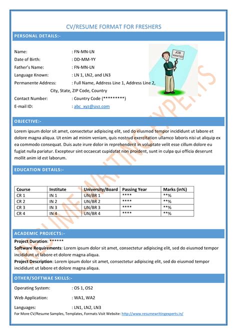 cv examples curriculum vitae examples   cv cv formats