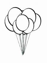 Balloon Balloons Baloon sketch template