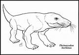 Thrinaxodon Prehistoric Mammals sketch template