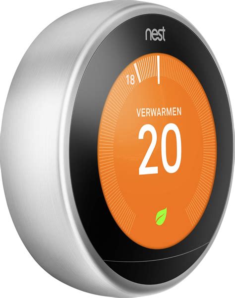 nest tfd learning thermostat  generatie thermostaat conradnl