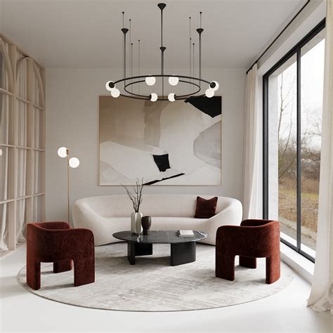 minimalist interiors throught lines  neutral tones