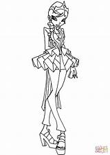 Winx Club Coloring Galatea Pages Princess Fairies Drawing sketch template