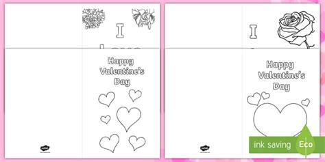 valentines day card templates valentines day card pack
