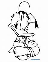 Donald Duck Coloring Grumpy Pages Disney Funstuff Disneyclips sketch template