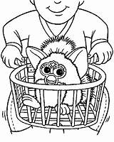 Laundry Basket Drawing Getdrawings Furby Coloring sketch template