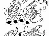 Nemo Coloring Pages Turtle Getdrawings Finding sketch template