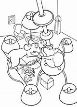 Ratatouille Coloring Pages Rat Animated Disney sketch template