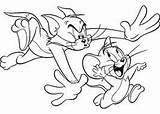 Jerry Tom Coloring Drawing Pages Printable Cartoons sketch template
