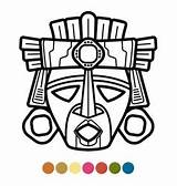 Mayan Mayas Mascaras Aztecas Aztec Demons Figuras Sleeve Prehispanicos Tatuajes Música Dioses Diseños Líneas Teepublic sketch template