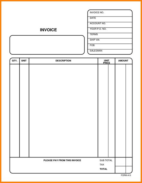 printable invoices uk printable templates