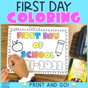 day  school coloring page  engaging early learners tpt