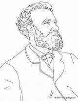 Verne Jules Colorear Vuelta Autores Escritores Famosos Franceses Historicos Ecrivain sketch template