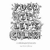 Coloring Adult Fuck Pages Words Word Printable Color Sheets Amazon Swear Let Mandala sketch template