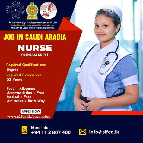 Nurse Saudi Arabia Slfea