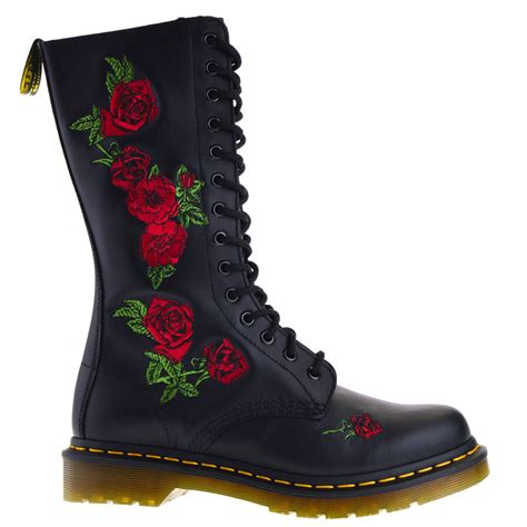 dr martens  vonda hoge dames veterlaarzen  zwart  kopen