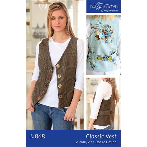 sewing pattern vest  youre wondering  fabric
