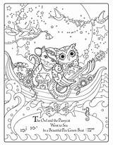 Coloring Pages Owl Adult Marjorie Sarnat Pussycat Creative Owls Crtezi Haven Books Cveca Cats Cat Mandala Adults sketch template