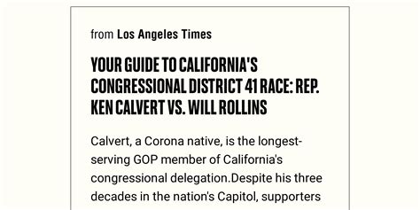 your guide to california s congressional district 41 race rep ken