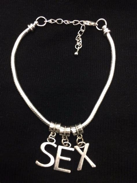 Sex Letters Anklet Hotwife Swinger Lifestyle Jewelry
