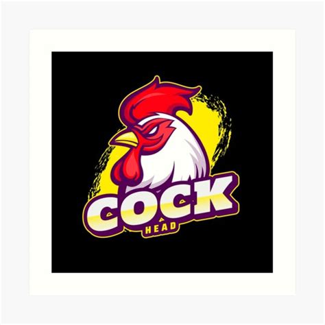 cock head art prints redbubble