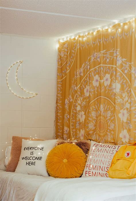 cute yellow aesthetic room yellow room decor yellow bedroom