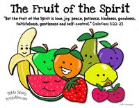 fruit   spirit bible printables bible story printables