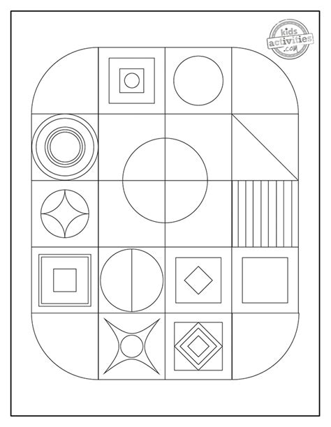 printable geometric coloring pages  kids kids activities blog