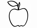 Coloring Pages Apple Fall Printable Apples Clipart sketch template