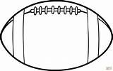 Football Coloring American Ball Pages Printable Drawing Americain Coloriage Skip Main sketch template