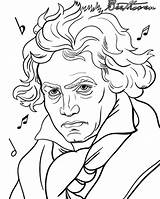 Beethoven Compositeurs Dessin Coloriage Leçons 색칠 Musiciens Musicale éducation Enseignement Colorier Composers 음악 Musicians Debussy 공부 출처 sketch template
