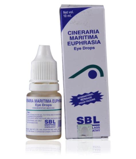 Sbl Cineraria Maritima Euphrasia Eye Drop Liquid 10 Ml