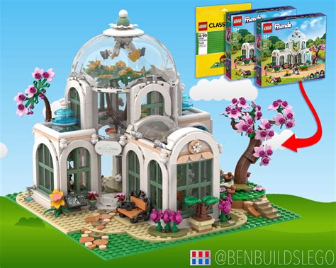 lego moc modular botanical garden friends set   benbuildslego