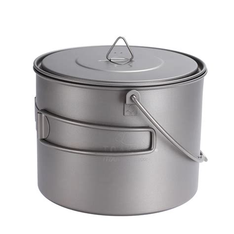 buy toaks titanium pot frying pan titanium cookware set  foldable handle