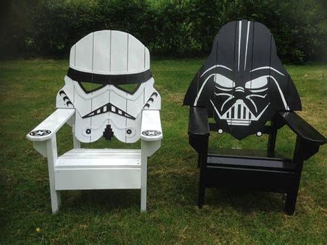 darth vader adirondack chair painted version star wars