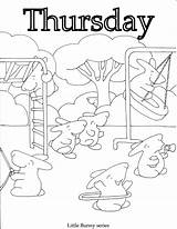 Coloring Pages Thursday sketch template