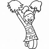 Coloring Pages Pom Cheerleading Color Printable Getcolorings sketch template