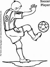 Soccer Player Coloring Pages Color Print Printable Kids Book Books Birthday Boys sketch template