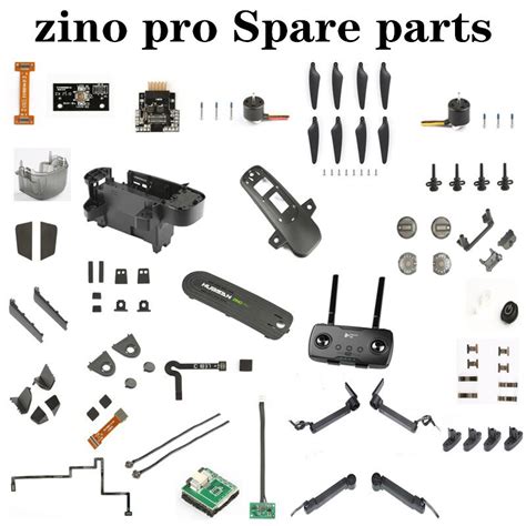 hubsan zino pro rc drone original spare parts arm shell blade blade clamp charging transfer