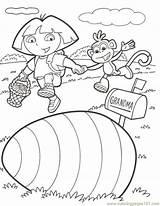 Dora Easter Color Boots Coloring Printable Explorer Pages Sheet Print Colouring Cartoons Join sketch template