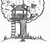 Coloring Tree House Treehouse Magic Drawing Kids Pages Clipart Drawings Divyajanani Designlooter Para Size Casa Template Del Desde Guardado 59kb sketch template