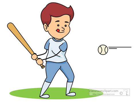 baseball clipart clipart  league player hitting baseball