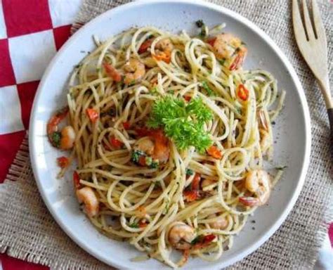 resep spaghetti aglio olio resepedia